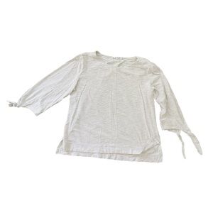 Habitat Striped White Top With Tie Details.Size S.